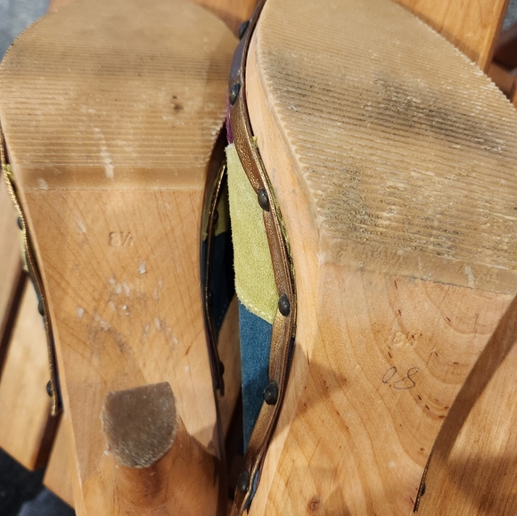 COACH multicolor suede clogs - Picture 4 of 7